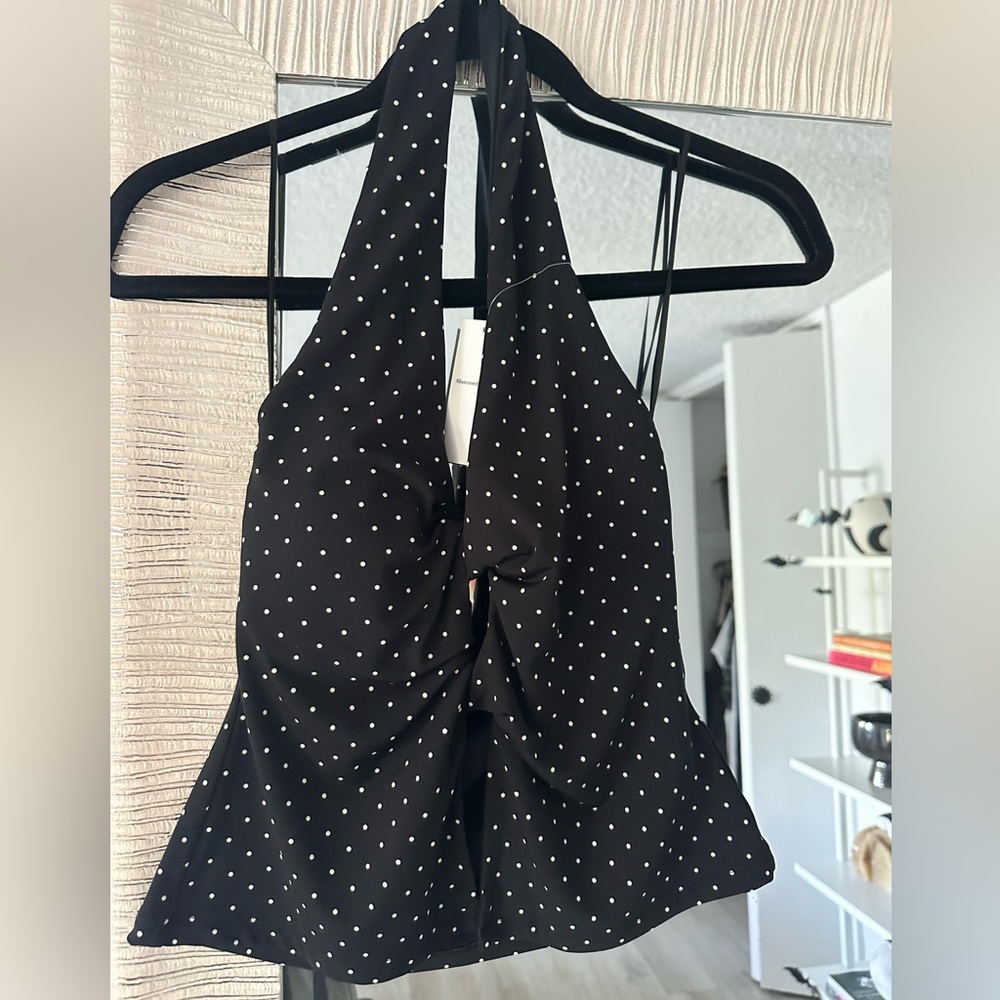 Polka dot halter